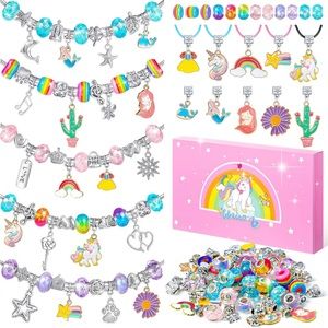 COPY - Jewelry Making Kit Supplies Beads, Unicorn Mermaid Princess Crafts